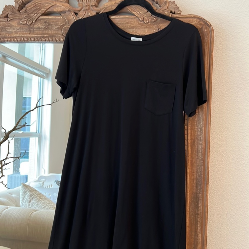 Cuyana Black Shirt Dress